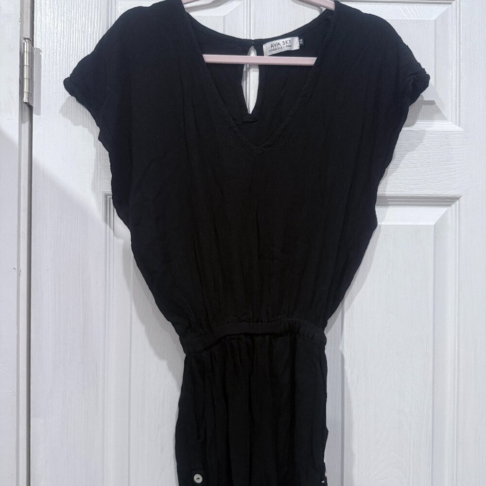 Fighting Eel Ava Sky black romper provence sz XS